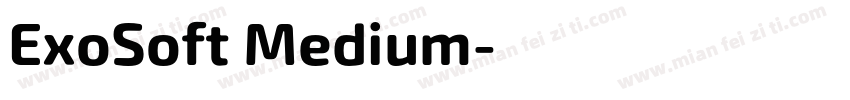 ExoSoft Medium字体转换